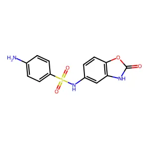 4-Amino-N-(2-oxo-2,3-dihydro-1,3-benzoxazol-5-yl)benzene-1-sulfonamide structure