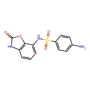 4-amino-N-(2-oxo-3H-1,3-benzoxazol-7-yl)benzenesulfonamide structure