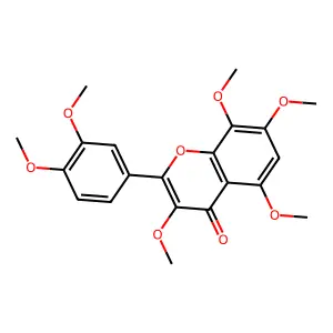 Gossypetin hexamethyl ether structure