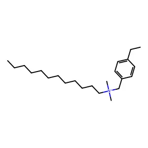 Dimethyl ethylbenzyl lauryl ammonium structure