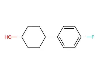 4-(4-Fluorophenyl)cyclohexan-1-ol structure