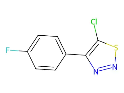 5-Chloro-4-(4-fluorophenyl)-1,2,3-thiadiazole structure