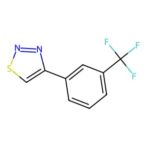 4-[3-(Trifluoromethyl)phenyl]-1,2,3-thiadiazole structure