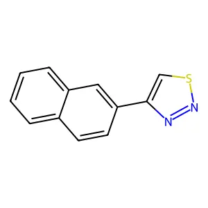 4-(2-Naphthalenyl)-1,2,3-thiadiazole structure