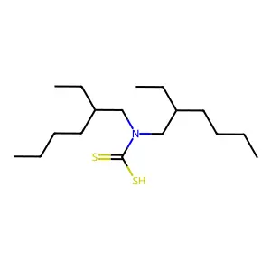 双(2-乙基己基)氨荒酸 structure