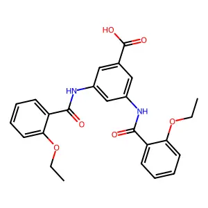 3,5-Bis{[(2-ethoxyphenyl)carbonyl]amino}benzoic acid structure