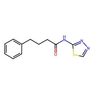 4-phenyl-N-(1,3,4-thiadiazol-2-yl)butanamide structure