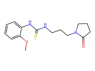 1-(2-Methoxyphenyl)-3-[3-(2-oxopyrrolidin-1-yl)propyl]thiourea structure