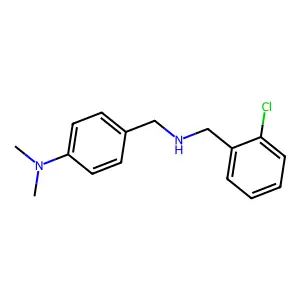 N-(2-chlorobenzyl)-N-[4-(dimethylamino)benzyl]amine structure