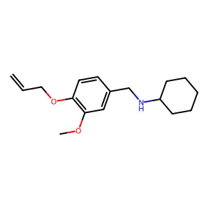 N-[4-(allyloxy)-3-methoxybenzyl]-N-cyclohexylamine structure