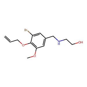 2-{[4-(Allyloxy)-3-bromo-5-methoxybenzyl]amino}ethanol structure