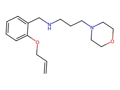 N-[2-(allyloxy)benzyl]-N-[3-(4-morpholinyl)propyl]amine structure