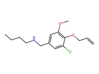 N-[4-(allyloxy)-3-chloro-5-methoxybenzyl]-N-butylamine structure