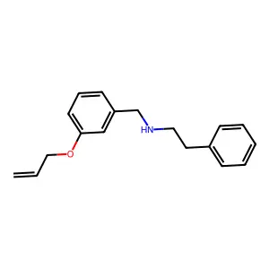 N-[3-(allyloxy)benzyl]-N-(2-phenylethyl)amine structure