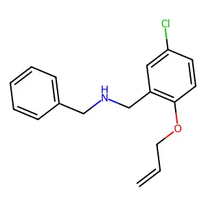 N-[2-(allyloxy)-5-chlorobenzyl]-N-benzylamine structure