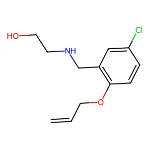 2-{[2-(Allyloxy)-5-chlorobenzyl]amino}ethanol structure