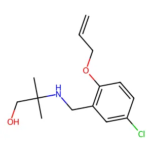 2-{[2-(Allyloxy)-5-chlorobenzyl]amino}-2-methyl-1-propanol structure