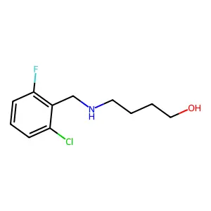 4-[(2-Chloro-6-fluorophenyl)methylamino]butan-1-ol structure