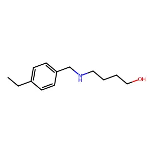 4-((4-Ethylbenzyl)amino)butan-1-ol structure