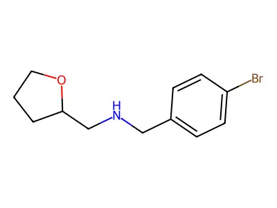 N-(4-bromobenzyl)-N-(tetrahydro-2-furanylmethyl)amine structure