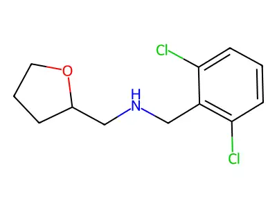 N-(2,6-dichlorobenzyl)-N-(tetrahydro-2-furanylmethyl)amine structure