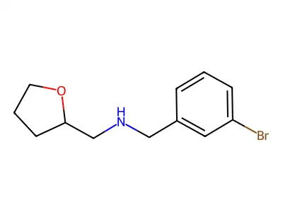 N-(3-bromobenzyl)-N-(tetrahydro-2-furanylmethyl)amine structure