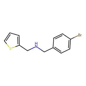 N-(4-bromobenzyl)-N-(2-thienylmethyl)amine structure