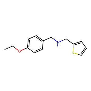 1-(4-ethoxyphenyl)-N-(thiophen-2-ylmethyl)methanamine structure