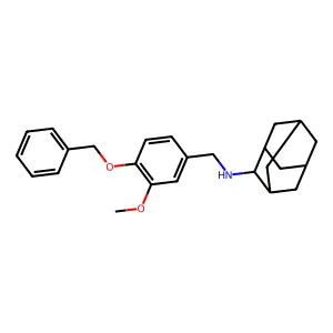 Adamantan-2-yl-(4-benzyloxy-3-methoxy-benzyl)-amine structure