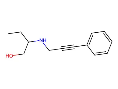 2-(3-Phenylprop-2-ynylamino)butan-1-ol structure