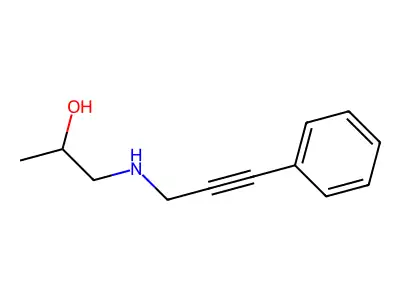 1-(3-Phenylprop-2-ynylamino)propan-2-ol structure