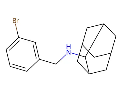 N-(2-adamantyl)-N-(3-bromobenzyl)amine structure