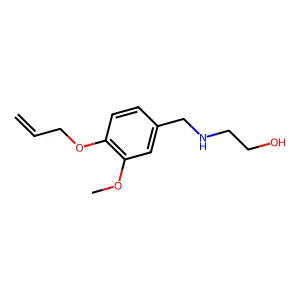 2-{[4-(Allyloxy)-3-methoxybenzyl]amino}ethanol structure