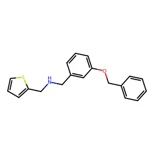 N-[3-(benzyloxy)benzyl]-N-(2-thienylmethyl)amine structure