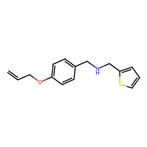 N-[4-(allyloxy)benzyl]-N-(2-thienylmethyl)amine structure