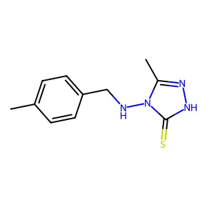 5-methyl-4-[(4-methylbenzyl)amino]-4H-1,2,4-triazole-3-thiol structure