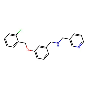 N-{3-[(2-chlorobenzyl)oxy]benzyl}-N-(3-pyridinylmethyl)amine structure