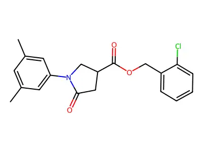 2-Chlorobenzyl 1-(3,5-dimethylphenyl)-5-oxopyrrolidine-3-carboxylate structure