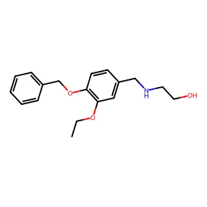 2-{[4-(Benzyloxy)-3-ethoxybenzyl]amino}ethanol structure