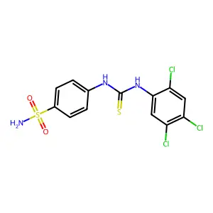 1-(4-Sulfamoylphenyl)-3-(2,4,5-trichlorophenyl)thiourea structure