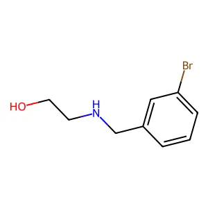 2-[(3-Bromobenzyl)amino]ethanol structure