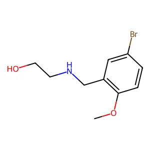 2-[(5-Bromo-2-methoxybenzyl)amino]ethanol structure