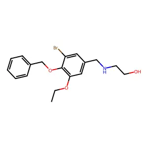2-{[4-(Benzyloxy)-3-bromo-5-ethoxybenzyl]amino}ethanol structure