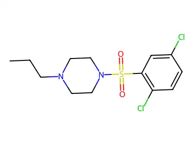 1-(2,5-Dichlorophenyl)sulfonyl-4-propylpiperazine structure