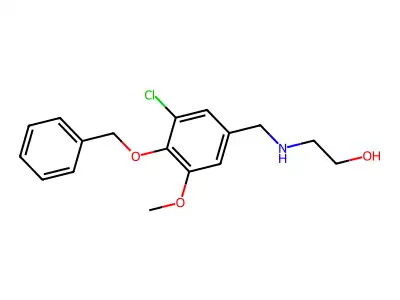 2-{[4-(Benzyloxy)-3-chloro-5-methoxybenzyl]amino}ethanol structure