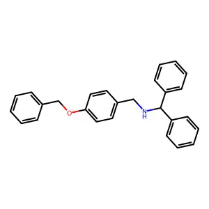 {[4-(Benzyloxy)phenyl]methyl}(diphenylmethyl)amine structure