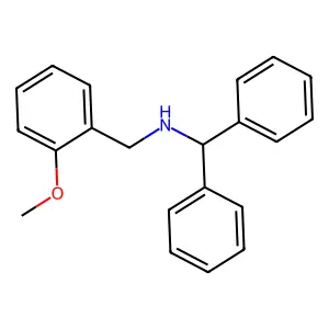 N-benzhydryl-N-(2-methoxybenzyl)amine structure