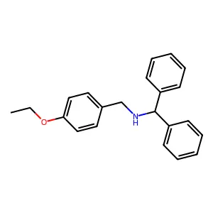 N-benzhydryl-N-(4-ethoxybenzyl)amine structure