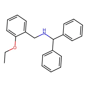 N-(2-ethoxybenzyl)-1,1-diphenylmethanamine structure
