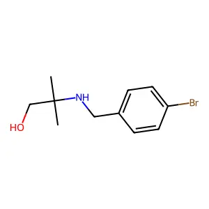 2-[(4-Bromobenzyl)amino]-2-methyl-1-propanol structure